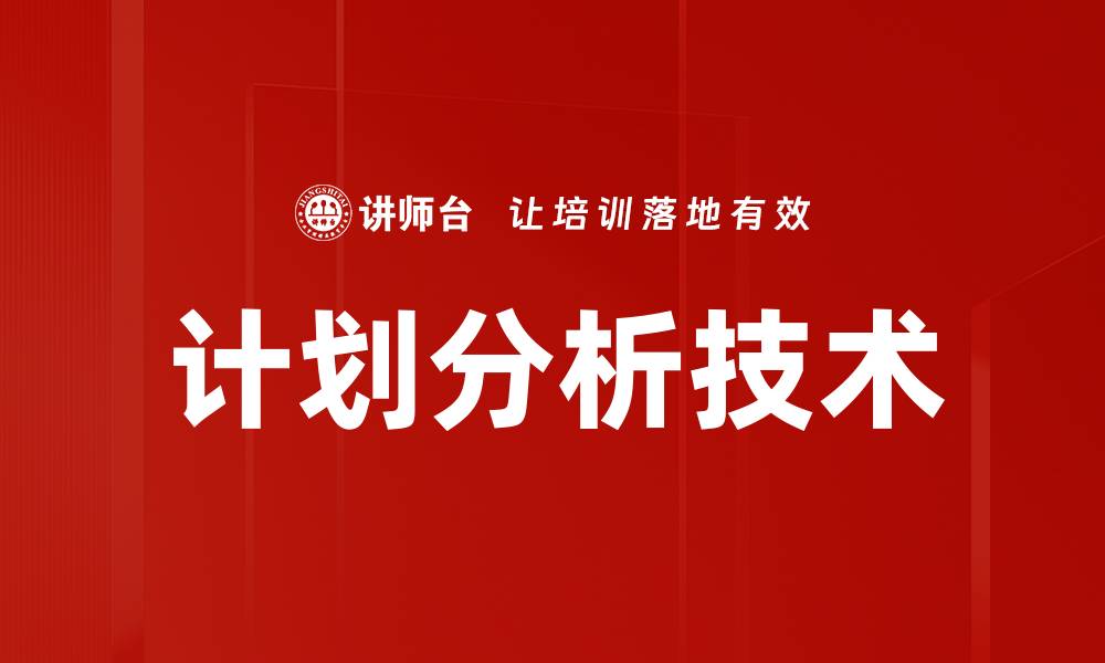 计划分析技术