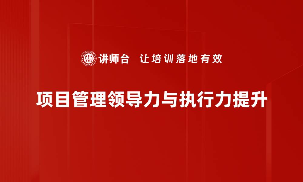 项目管理领导力与执行力提升