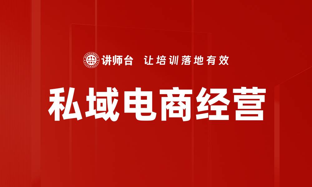 文章私域电商经营策略：提升客户忠诚度与销售额的关键技巧的缩略图