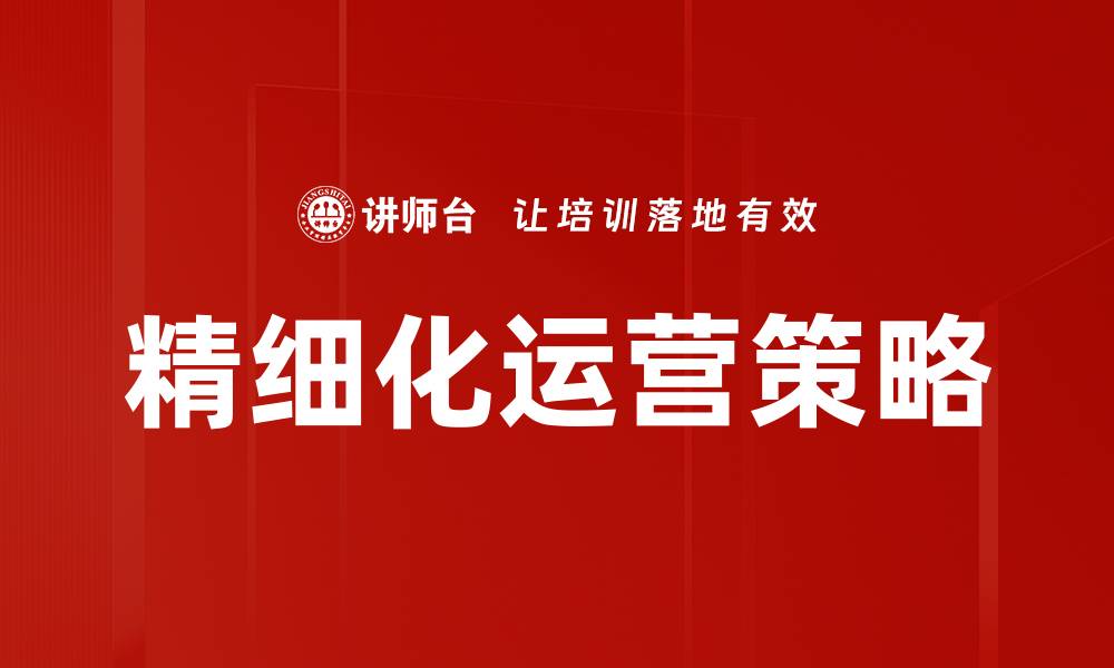 文章精细化运营提升企业效率的关键策略解析的缩略图
