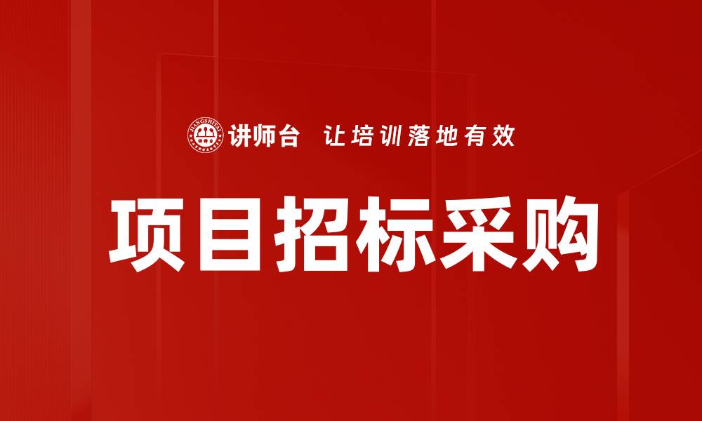 文章项目招标采购指南：助力企业高效中标攻略的缩略图