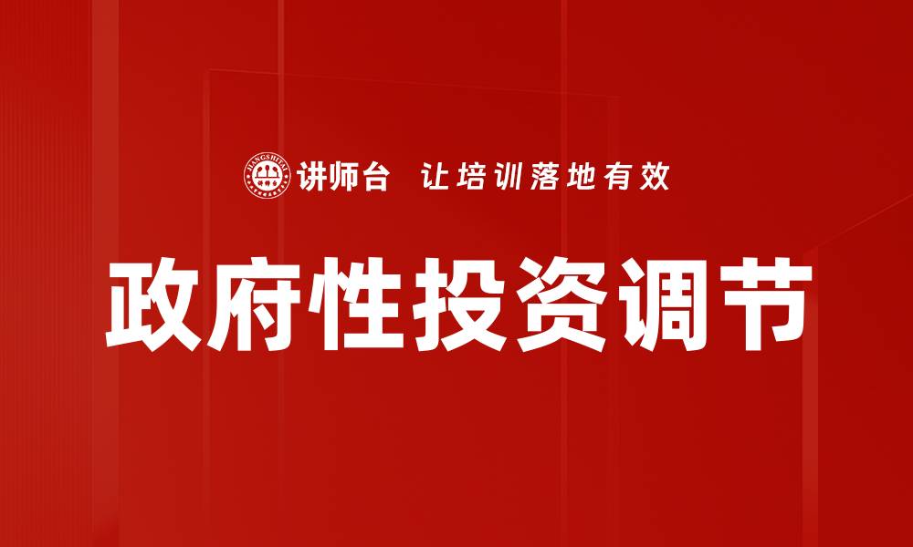 政府性投资调节