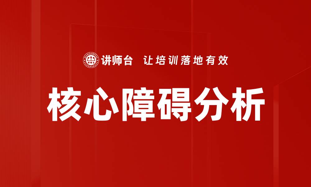 核心障碍分析
