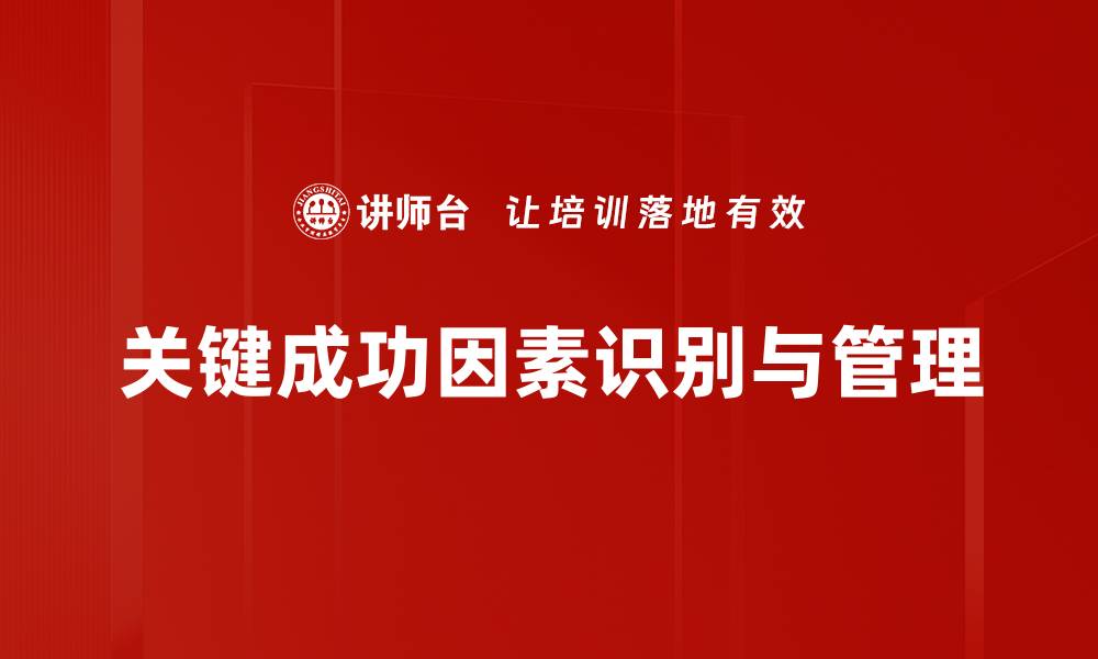文章关键成功因素解析：助力企业高效发展的秘诀的缩略图