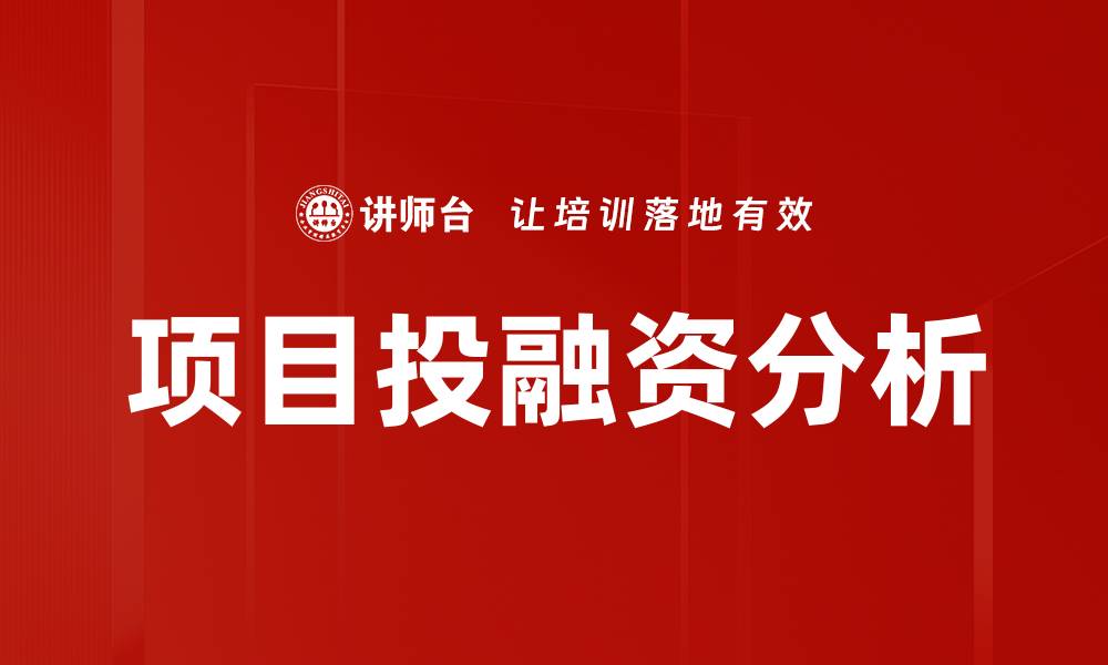 文章项目投融资分析：把握投资机会与风险管理技巧的缩略图