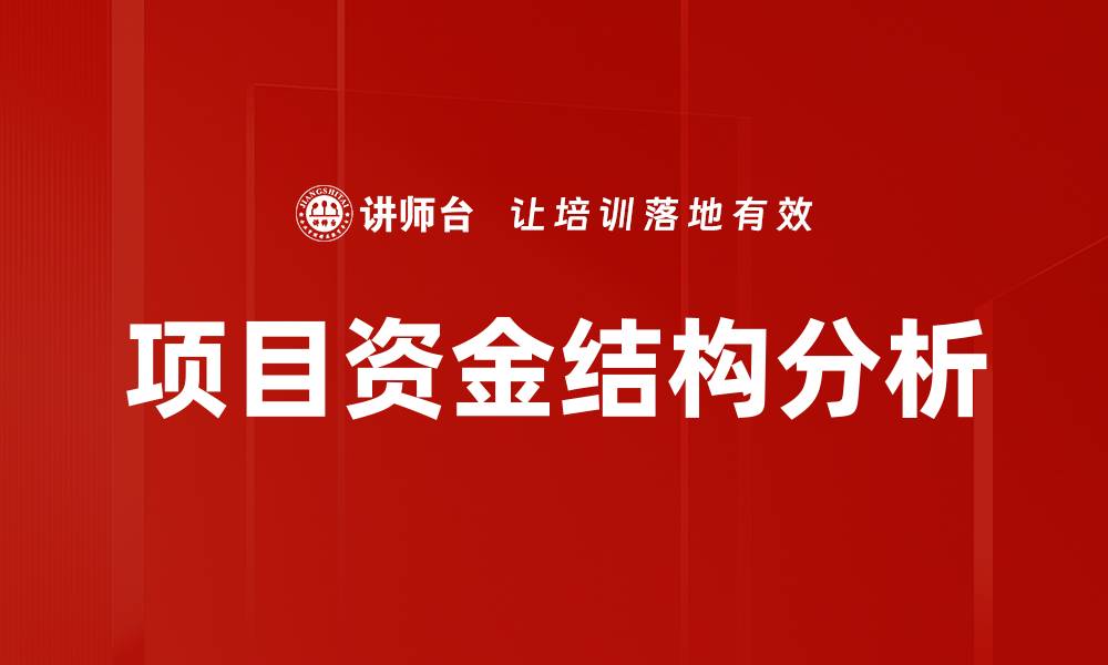 文章优化项目资金结构提升投资回报率的策略解析的缩略图
