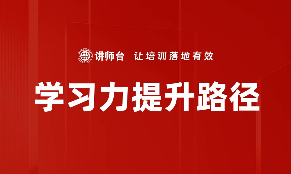 学习力提升路径