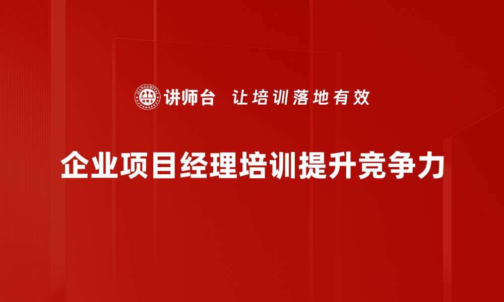 文章项目经理角色解析：成功项目的关键驱动力的缩略图