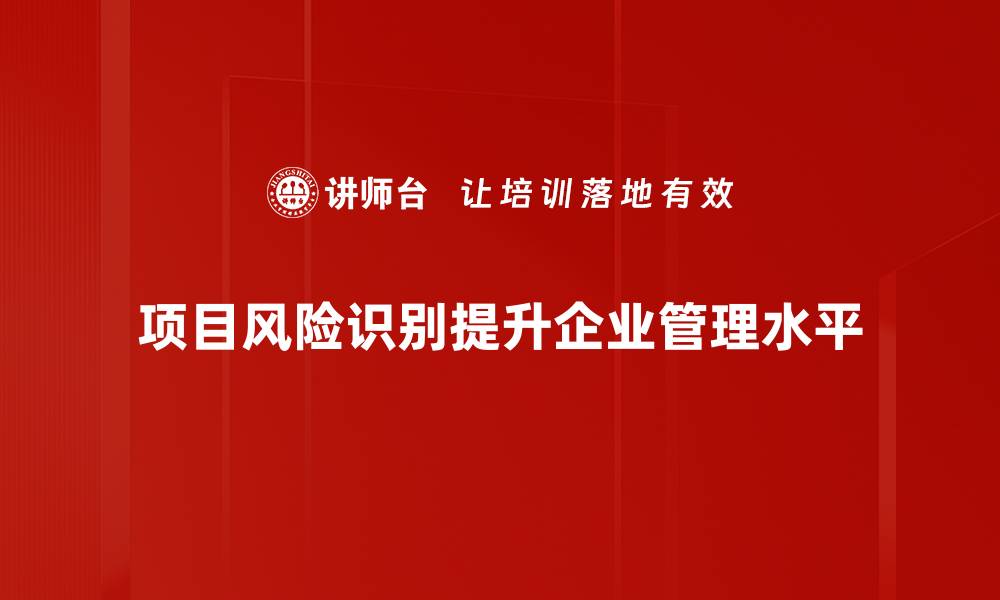 项目风险识别提升企业管理水平