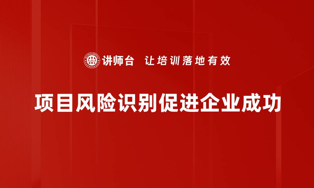 项目风险识别促进企业成功