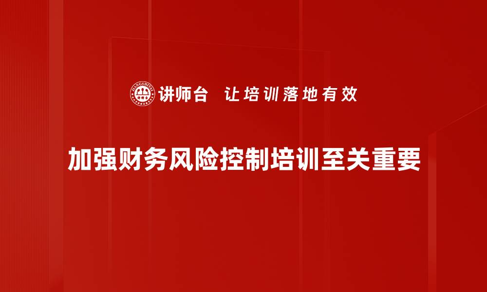 文章如何有效进行财务风险控制，保障企业稳健发展的缩略图