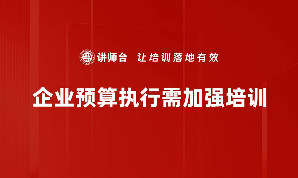 文章预算执行要点解析：提高财务管理效率的关键策略的缩略图