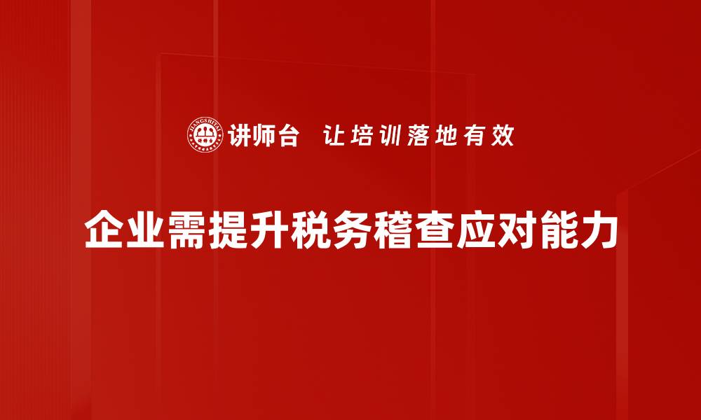 文章税务稽查应对策略揭秘，助你轻松应对检查挑战的缩略图