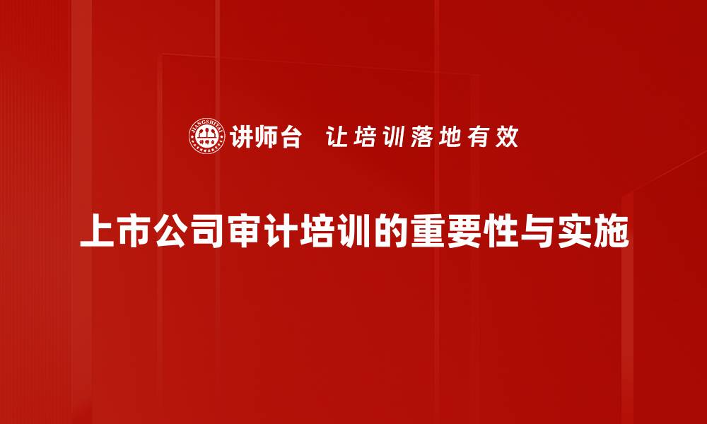 文章上市公司审计的重要性与最佳实践解析的缩略图