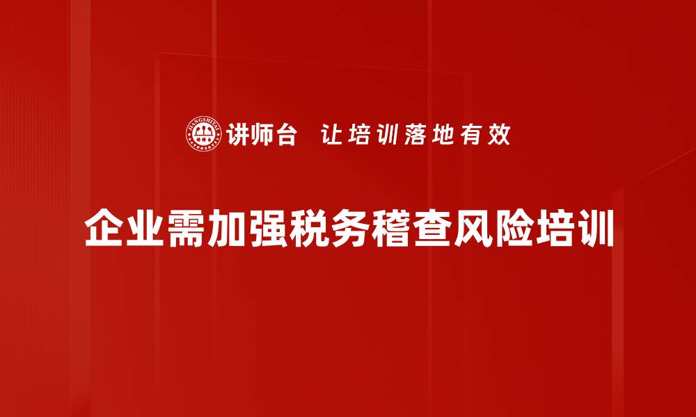 文章税务稽查风险防范策略与实用技巧分享的缩略图