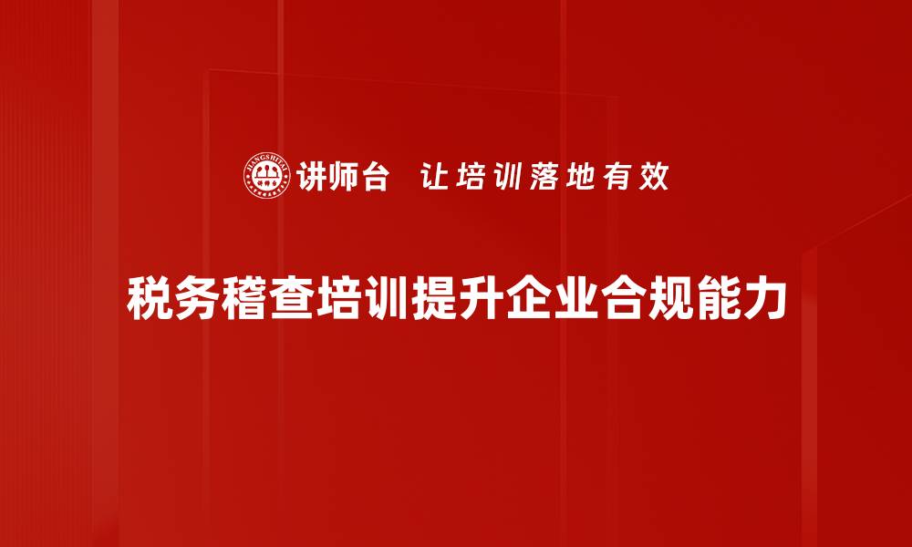 文章税务稽查手段全解析，教你如何应对税务风险的缩略图