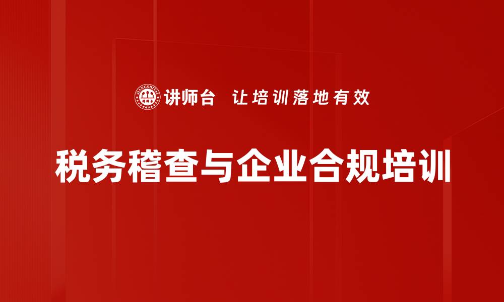 文章税务稽查手段全解析：企业如何应对新挑战的缩略图