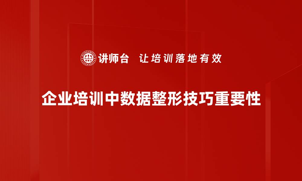 文章提升数据分析效率的实用数据整形技巧解析的缩略图