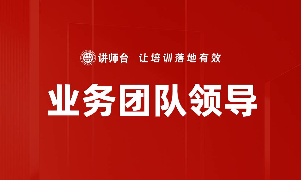 业务团队领导