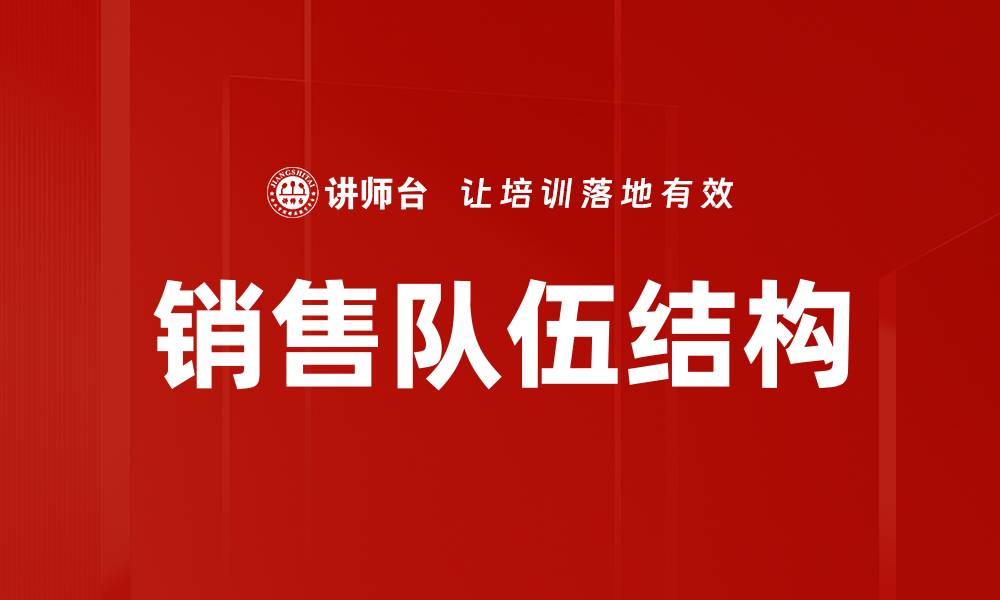 销售队伍结构