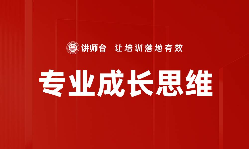 文章专业成长思维的缩略图