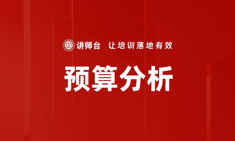 文章预算分析的缩略图