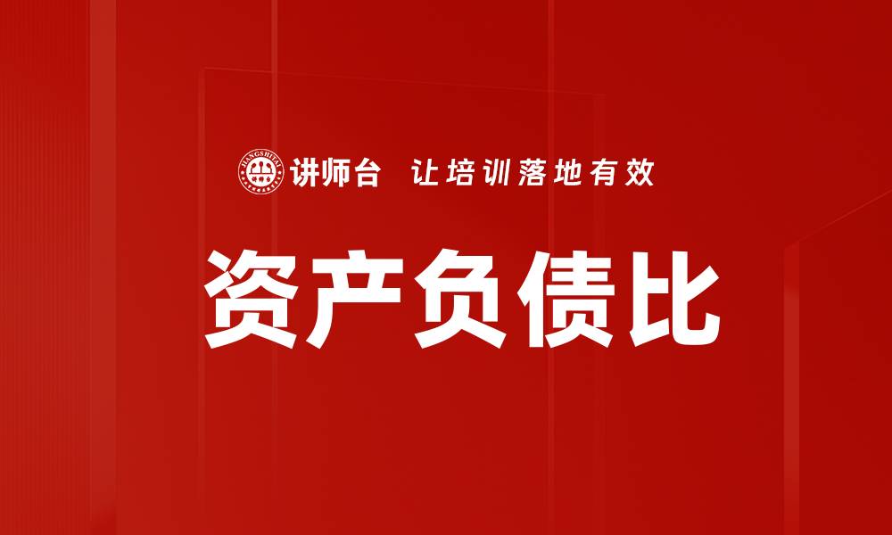 文章 资产负债比的缩略图