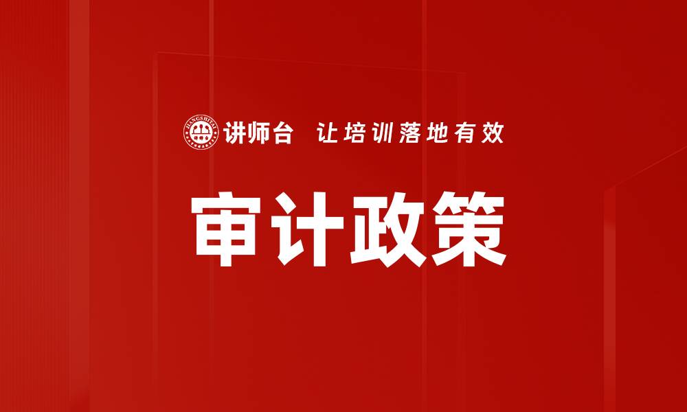 审计政策
