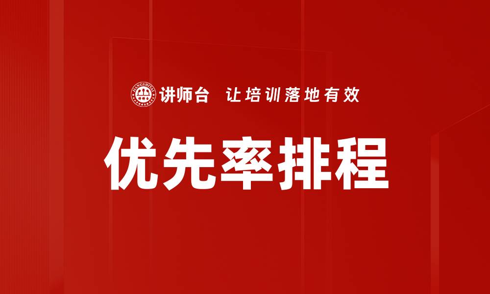 文章优先率排程的缩略图