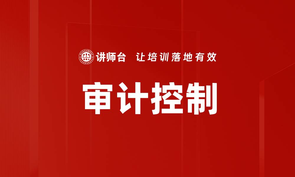 文章审计控制的缩略图