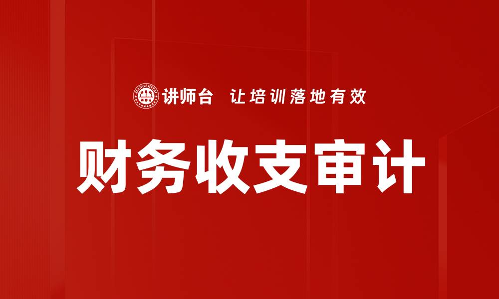 文章财务收支审计的缩略图