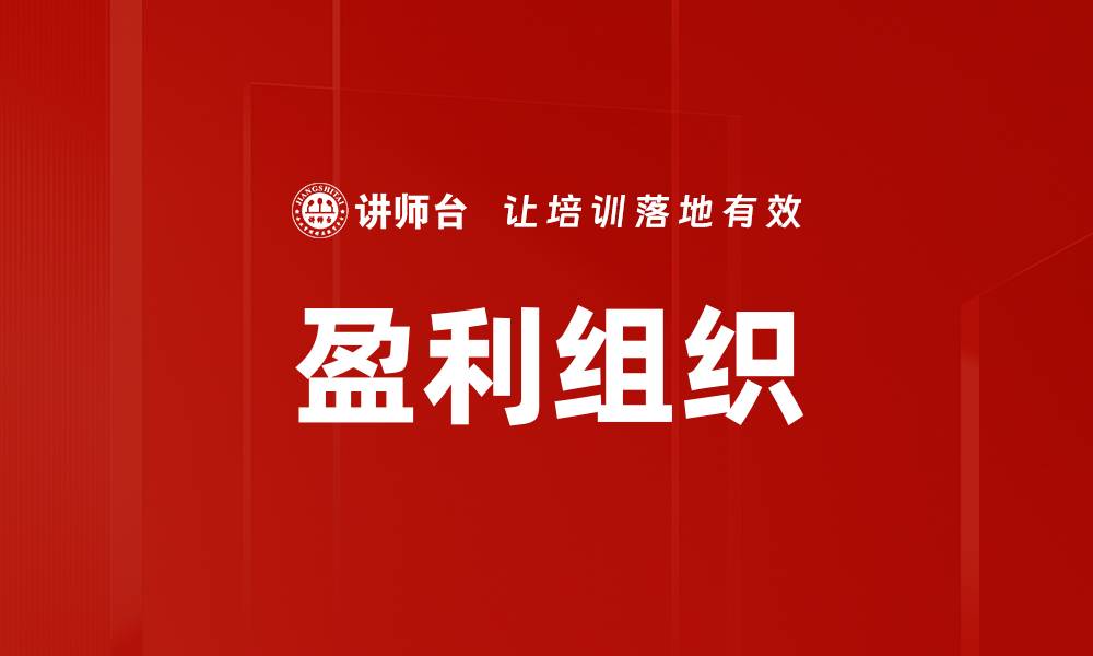 盈利组织