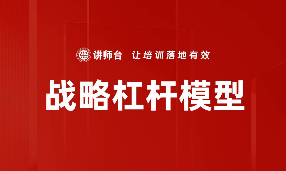 战略杠杆模型