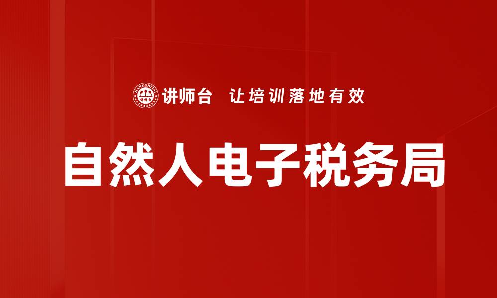 文章自然人电子税务局的缩略图