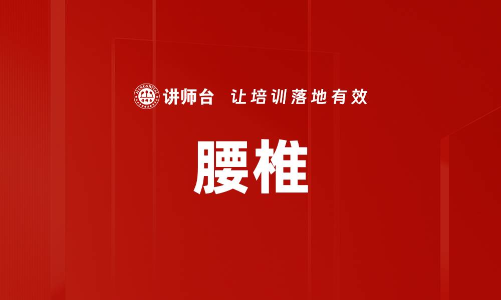 文章腰椎的缩略图