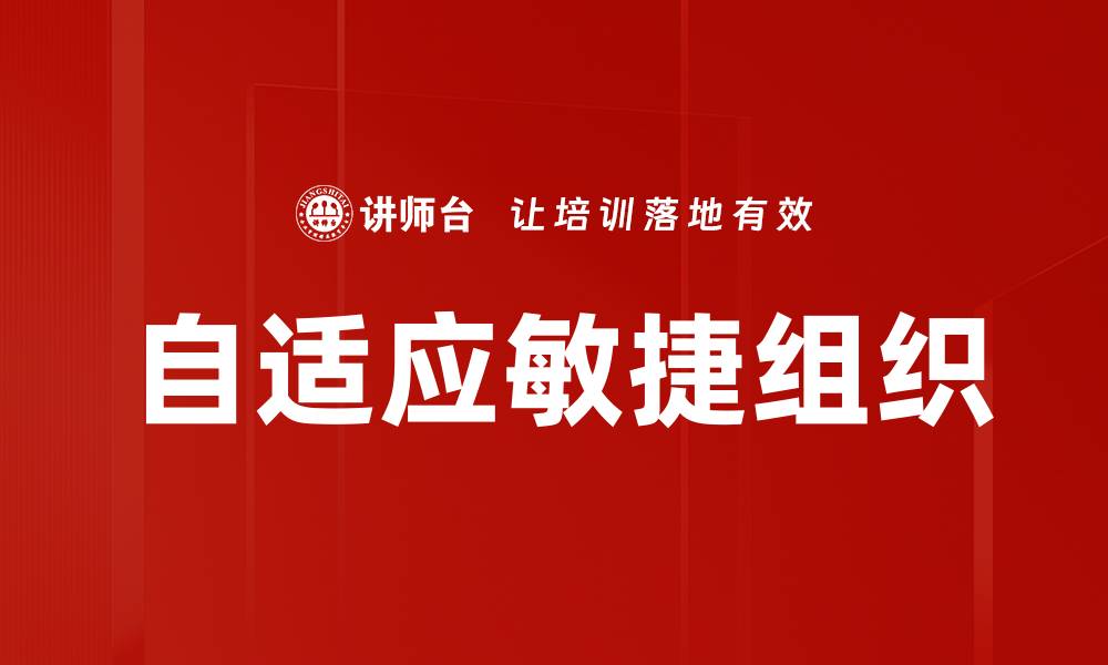 文章自适应敏捷组织的缩略图