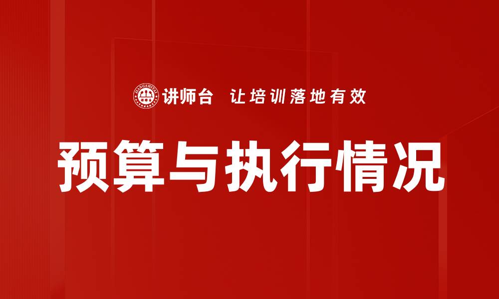 预算与执行情况