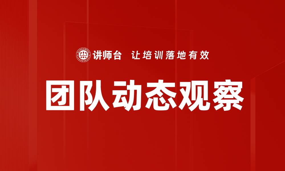 文章团队动态观察的缩略图