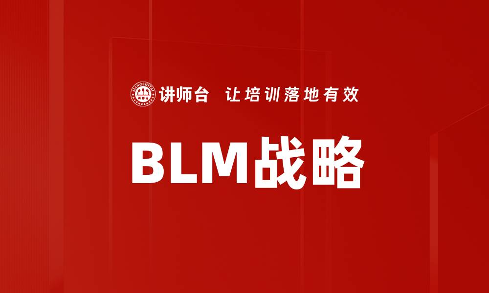 文章BLM战略的缩略图