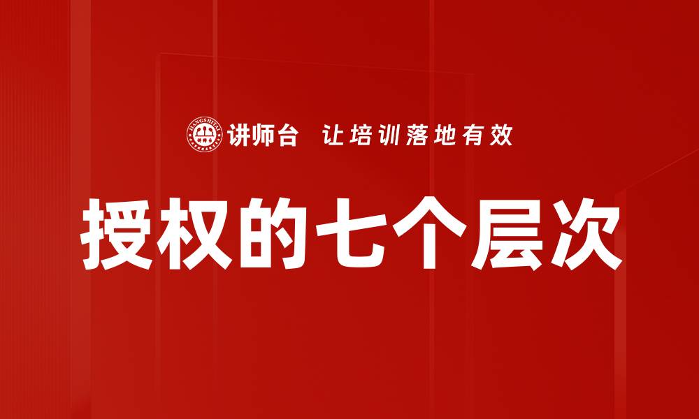 文章授权的七个层次的缩略图