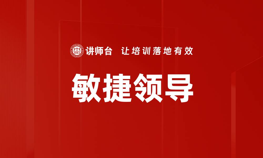 文章敏捷领导的缩略图