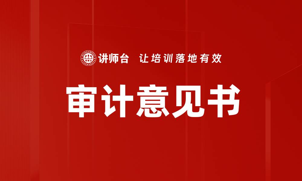 文章审计意见书的缩略图