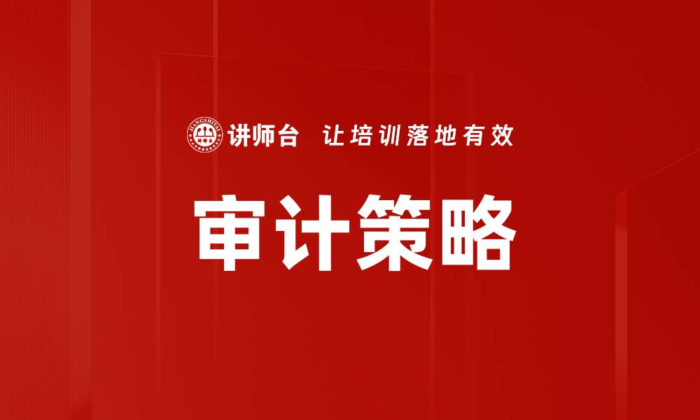 文章审计策略的缩略图