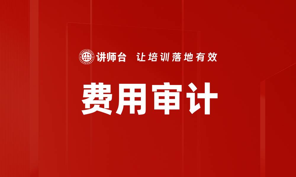 费用审计