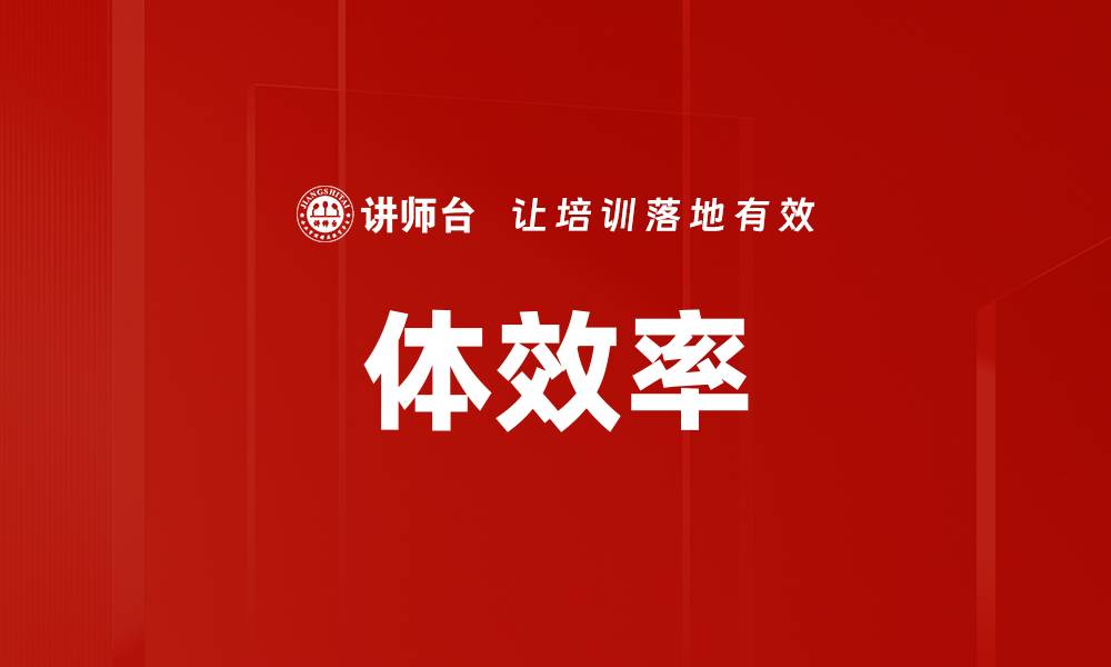 文章体效率的缩略图