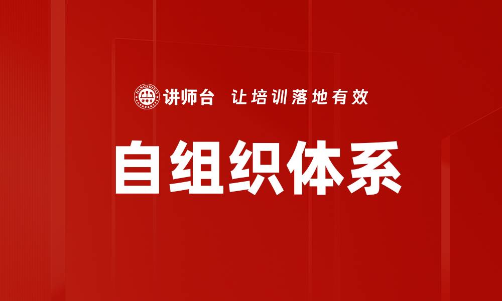 文章自组织体系的缩略图