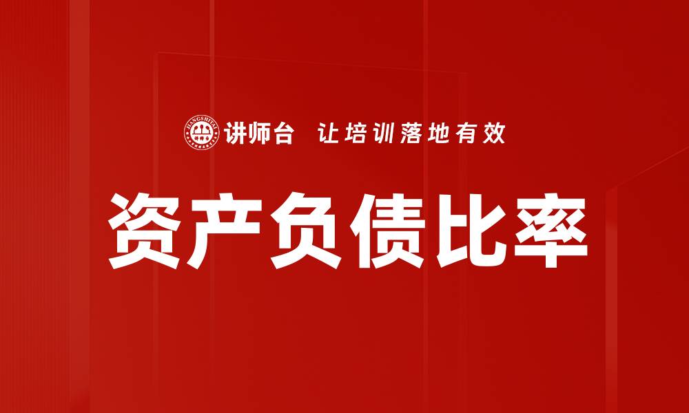 文章资产负债比率的缩略图