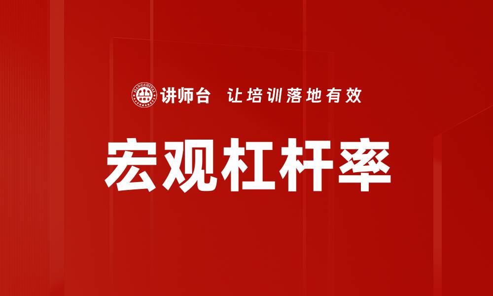 文章宏观杠杆率的缩略图