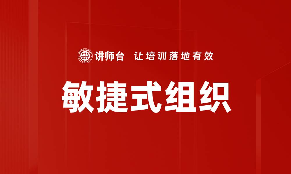 文章敏捷式组织的缩略图