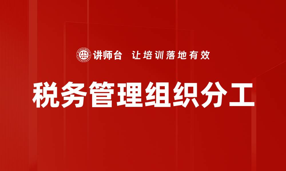 文章税务管理组织分工的缩略图
